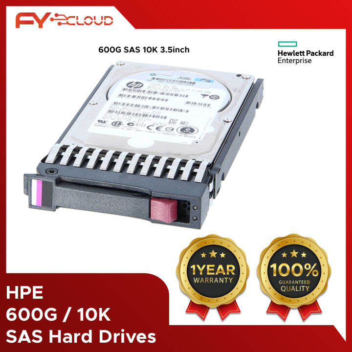 HPE 600G SAS (Serial-Attached SCSI solid-state drive) 12G Mission Critical 10K SFF SC 3.5-inch HDD (Hard Disk Drive)