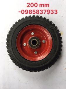 Bánh xe đặc 200 mm chịu tải trọng dùng lắp xe đẩy hàng an toàn hiệu quả