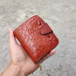 Ví nữ DA BỤNG CÁ SẤU ĐỎ. Ví nhỏ gọn nhưng đựng siêu nhiều đồ!