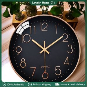 Quartz Wall Clock 12/10/8inch Modern Minimalist Digital Wall Clock Living Room Decoration