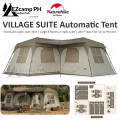 Naturehike VILLAGE Series SUITE Automatic Fast Build 3 Rooms 2 Hall Extra Large Villa Cabin Style Glamping Tent Waterproof 28m² Space for up to 12 Persons Quick Open Outdoor Camping Tent Nature Hike. 