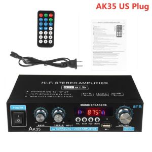 2000W 2-channel D-level HIFI Bluetooth 5.0 power amplifier car/MP3 player with luminous kno