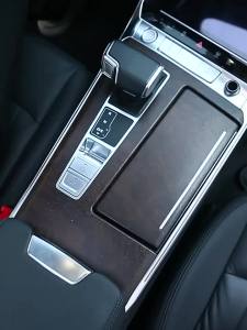 ZZSA For Audi A6 Long C8 A7 A7L 4K Car Central Console Silicone Pad Cup Holder Mat Protector Cover Antifouling Interior Accessories K7M2P