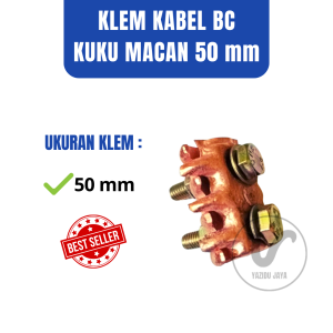 Klem Kuku Macan Kabel BC 50 mm Clamp Sisir Grounding Clem Penangkal Petir