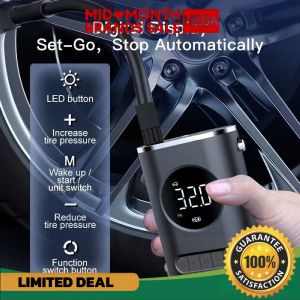 Fast Inflation Tire Inflator Portable Wireless Air Compressor Digital Pump for Car Motorcycles Bicycles