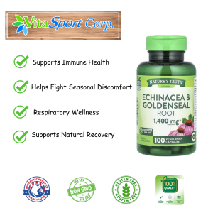 Nature’s Truth Echinacea Supplement 1300mg – 100 Capsules – Supports Immunity & Wellness Immune Defense & Antioxidant