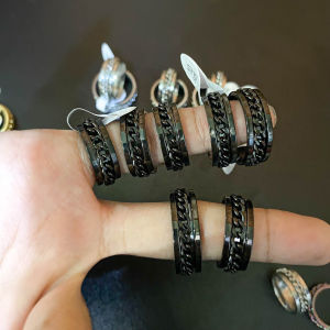 แหวนโซ่ โซ่ รุ่นหนา เปิดขวด สแตนเลสแท้100% มี4สี