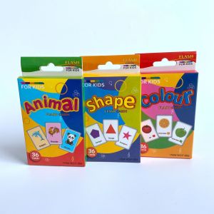 Early Learning Flash Cards for Toddler & Babies Animals Shapes Fruits Body Parts Colours Vegetables