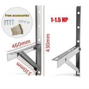 (Free expansion bolts are included.)Air conditioning bracket 1-1.5 horsepower stainless steel strong air conditioning bracket 2Hp 3Hp