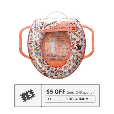 CAREDYN Soft Potty Seat With Handles - Hello Kitty