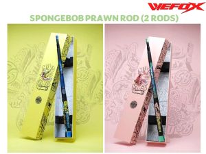 WEFOX SPONGEBOB PRAWN ROD Telescopic Udang Joran Udang Rod Fishing Rod Udang Galah Ultralight
