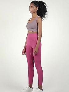 Womens cropped pants from the same manufacturer as famous brands seamless shark pants with a naked feel high-waisted butt-lifting yoga sports tights