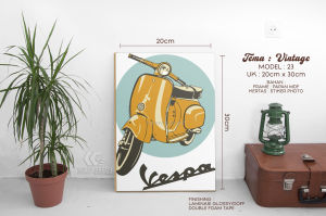 WALL DECOR / HIASAN DINDING/ PAPAN MDF 6MM TEMA VINTAGE V21-V25