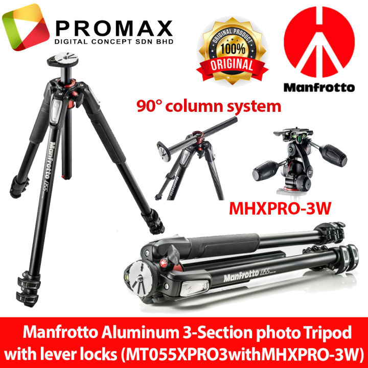 Manfrotto MT055XPRO3 MK055XPRO3 Aluminium 3-Section Tripod+
