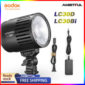 Godox LC30D LC30Bi 3200K-6500K CRI/TLCI Litemons Flexible Handheld Lamp Tabletop LED Light Photography Live streaming