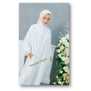 Gamis / Dress / Muslimah " AZKYA " Hijab Modern Premium ( SAKU SAMPING )