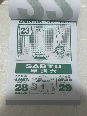 KALENDER HARAIAN SOBEK SEDANG bhm bhm 2025