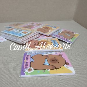 (PER 4PCS) NOTE MINI / NOTE BOOK MINI RENTENG CAPYBARA CAPIBARA KAPIBARA