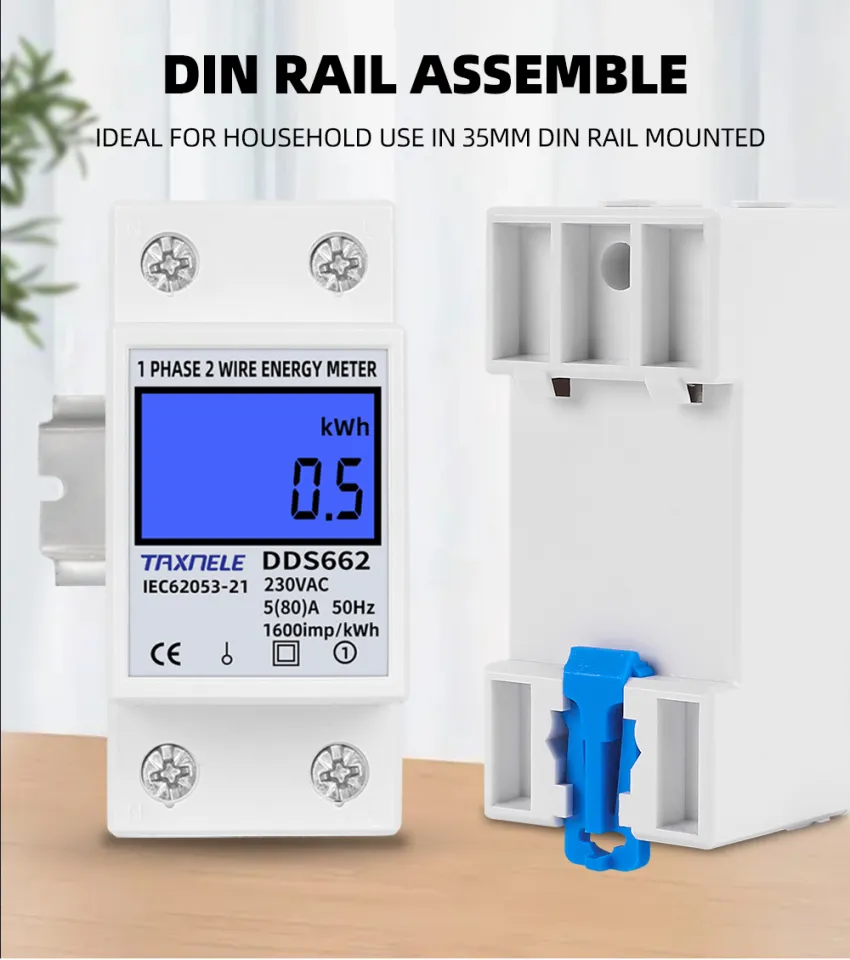 Digital Energy Meter LCD 220V Single Phase DIN-Rai... - Vicedeal - View #12