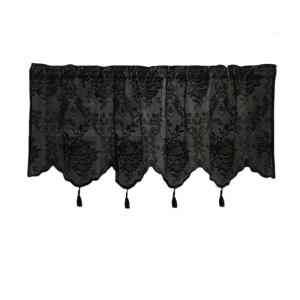 Short Curtains Thread Weaving Window Curtain Enhancing Decoration for Homes or Cafes Decoration Lace Drape