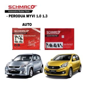 ENGINE MOUNTING SET PERODUA MYVI 1.0 1.3 2005-2016 LAGI BEST AUTO/MANUAL (WITH BRACKET) SCHMACO