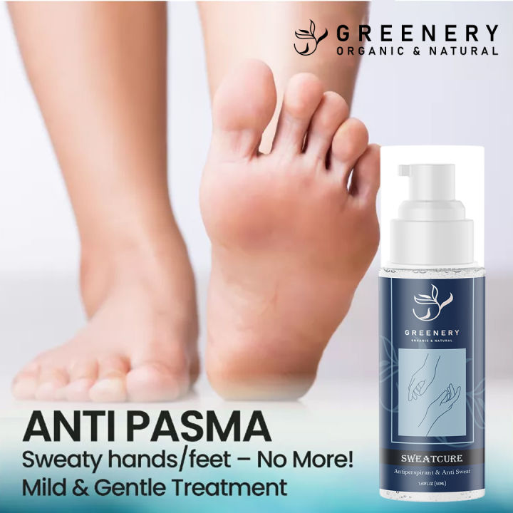 Anti PASMA Spray GreeneryS  SweatCure Anti Perspirant Gamot sa Pasmadong Kamay at Paa - Anti-Baskil Formula Pasmacure Mild & Gentle, Pasmacure original sale, pasmadong kamay, pasma cure, pasma solution, no more sweaty hands, feet