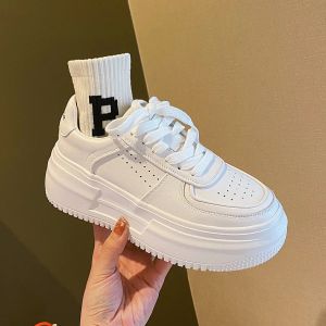 [Free Shipping] WomenS Thick-Soled White Sneakers 2026 New Style Trendy And Versatile For Spring Lightweight And Casual With A Hidden Heel For Added Height