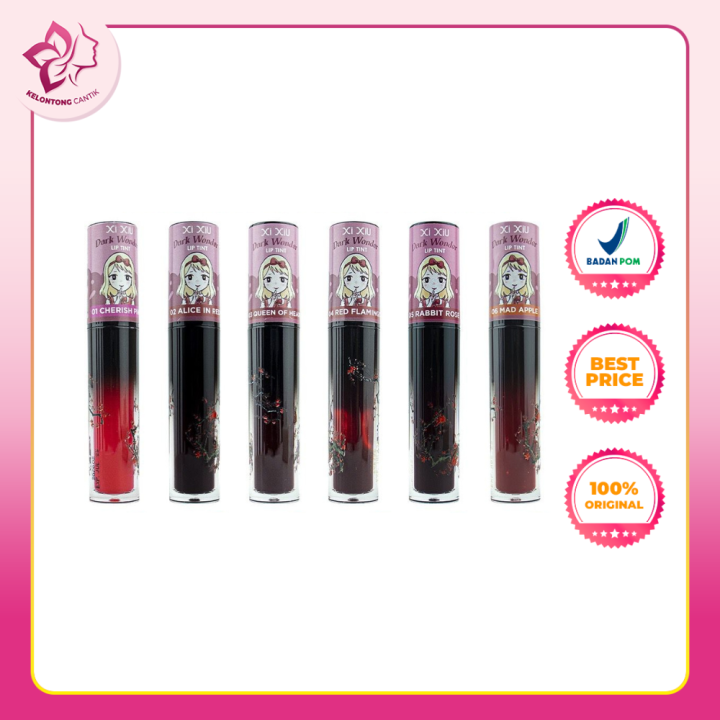 Xi Xiu Lip Tint Dark Wonder | Xi Xiu Lip Tint Dark Alice in Red | Xi Xiu Lip Tint Queen Of Heart | Xi Xiu Lip Tint Red Flamingo | Xi Xiu Lip Tint Rabbit Rose | Xi Xiu Lip Tint Mad Apple