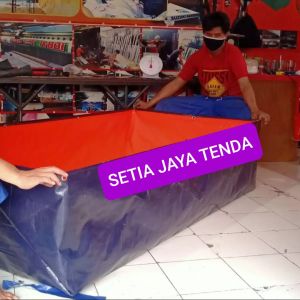 TERPAL KOLAM KOTAK {TIPEA3} UKURAN (2m x 1m x 50cm) BAHAN Asli KOREA
