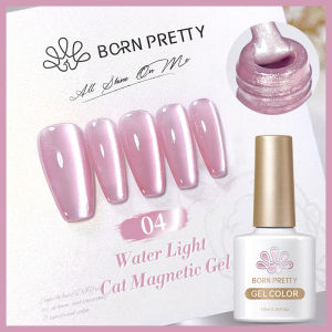 BORN PRETTY 10ml Rainbow Water Light Cat Magnet Gel Shining Like  A Fairy Tale Soak Off UV Gel Nail Art Varnish
