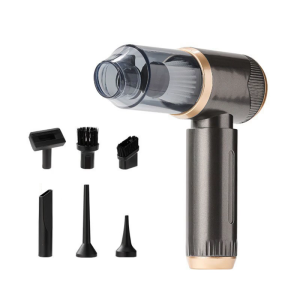 เครื่องดูดฝุ่นไร้สายพกพาชุดอุปกรณ์4 In 1อเนกประสงค์สำหรับขนสัตว์เลี้ยงไฟ LED 5000Pa