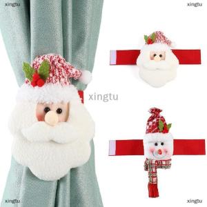 [COD] xingtu Christmas Curtain Tieback BuckleCartoon Snowman Santa Christmas Curtain Buckle HolderMr. Snow Man And Santa Holder