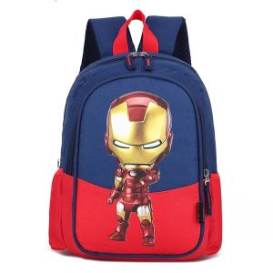 # MALLKITA Tas Sekolah Anak laki laki SD TK IRONMAN New Ransel anak Terbaru 2024 karacter Super Hero