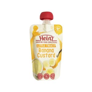 [HCM]Váng sữa ăn dặm Heinz Custard Úc vị Dâu cho bé dạng gói 120g. Date 8/2025