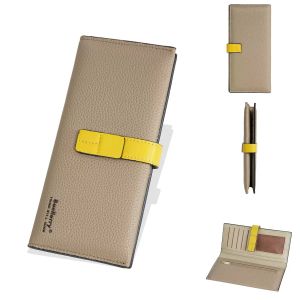 BAELLERRY N8933 Dompet Wanita Panjang Bahan Kulit PU Leather Muat HP Besar ada Zipper Tempat Koin