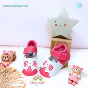SEPATU BAYI - SEPATU BABY - SEPATU PREWALKER - A9 - SEPATU BALITA - SEPATU ANAK - ORIGINAL BRAND - CORICH BABY SHOES - BAYI USIA 0 - 11 BULAN - SEPATU SNEAKERS BAYI - BAYI BARU LAHIR - PEREMPUAN - BABY SHOES