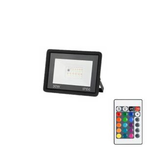 CYI47 Multicolor RGB LED Floodlight IP66 Waterproof With Remote Color Spotlight Wall Spotlight 30W 50W 100W Outdoor Lighting Outdoor