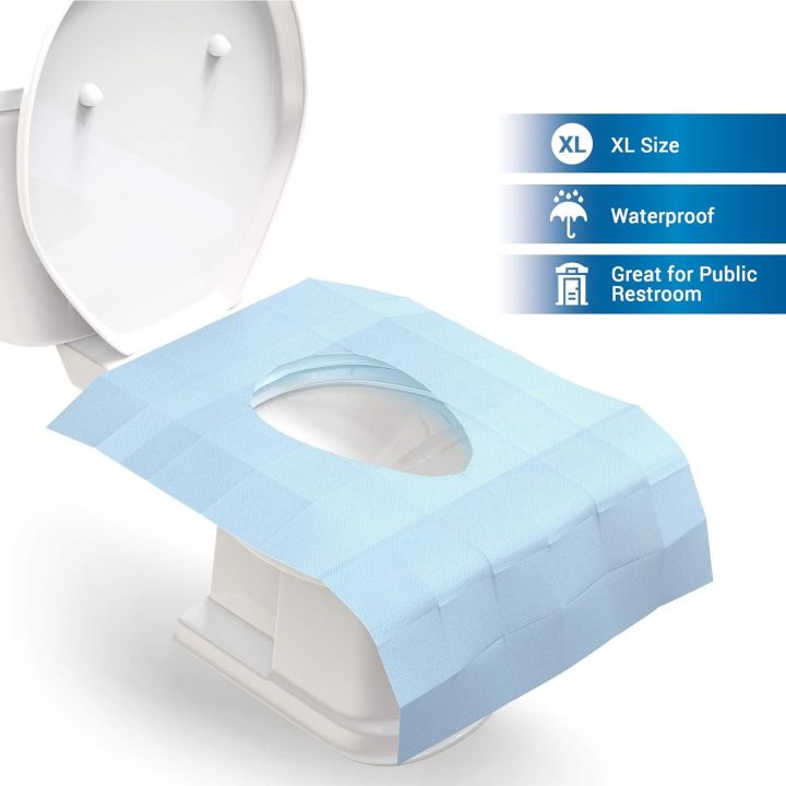Disposable Travel Toilet Bowl Seat Covers Waterproof Extra Large Non