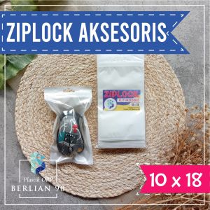 Plastik Ziplock 10 x 18 cm Plastik Aksessories Termurah / Plastik Klip Ziplock Aksesoris Putih Susu Bening Murah ECER dan GROSIR