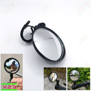 Spion bulat kaca cembung model jepit di stang motor bisa untuk semua motor