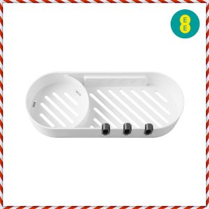 Nordic Double Layers Corner Storage Rack Space Saver 1 Layer 2 Layers Bathroom Shelf Organiser