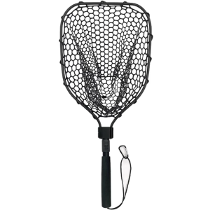 Collapsible Handle Fishing Net Fish Landing Net Saltwater Fishing Silicone Mesh for Safe Fish Catching