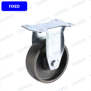 Heavy Duty Trolley Metal Caster Wheels High Load-Bearing  Fixed / Swivel All Iron Wheel (With Lock & Without Lock)