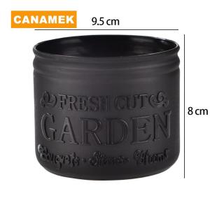 【CANAMEK】 Flower Pot Round Planters Succulents Plant Pot Office Desktop Balcony Home Garden Decoration Outdoor Potted