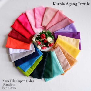 Kain Tulle Tila Super Halus Lebar 170 cm Kerajinan Tangan RANDOM Terlaris Murah