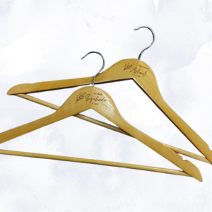 Personalized Wooden Hanger Perfect for Weddings