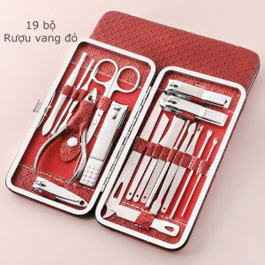 Bộ bấm móng tay Bộ làm móng 19 món bằng thép không gỉ