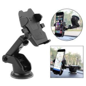 Grab Driver Car Phone Mount - One-Touch Adjustable Long Neck for iPhone/Samsung 360° No Block View (Anti-Shock Ride Approved)