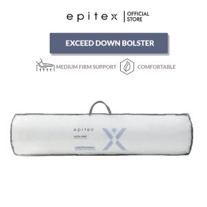 Epitex Exceed Down Hotel Collection Bolster 1300g / 1500g 22 x 91cm | Adult Hotel Bolster Down Feel Anti Dust Mite Anti Bacterial Breathable