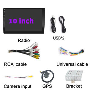 Android Player 9/10 inch 8 Core double din Car Radio Support Wireless Carplay Android Auto 360 camera SIMCard WIFI GPS Navigation Bluetooth USB DVR 2G RAM+32G ROM